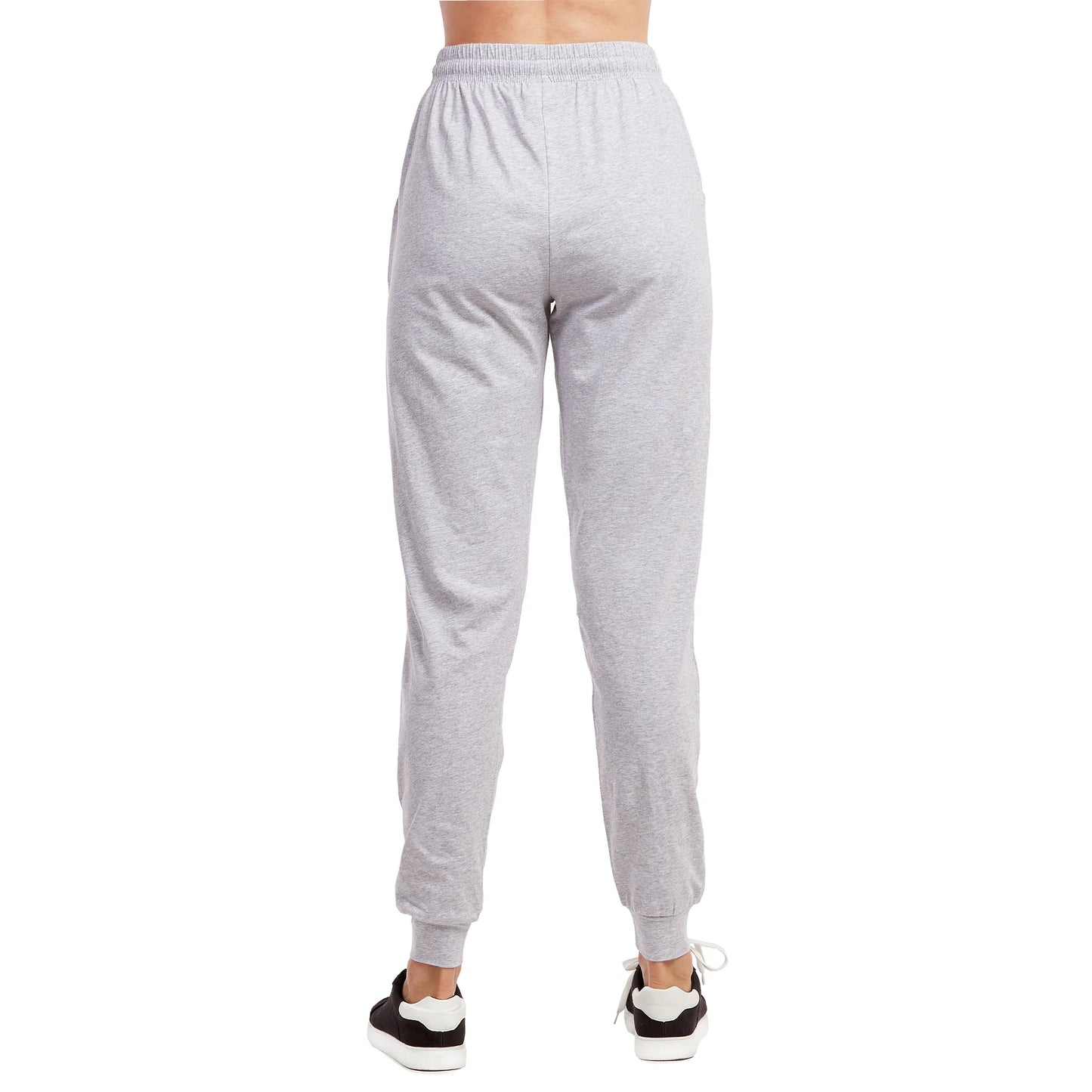 LADIES SINGLE JERSEY COTTON JOGGER PANTS WITH POCKETS