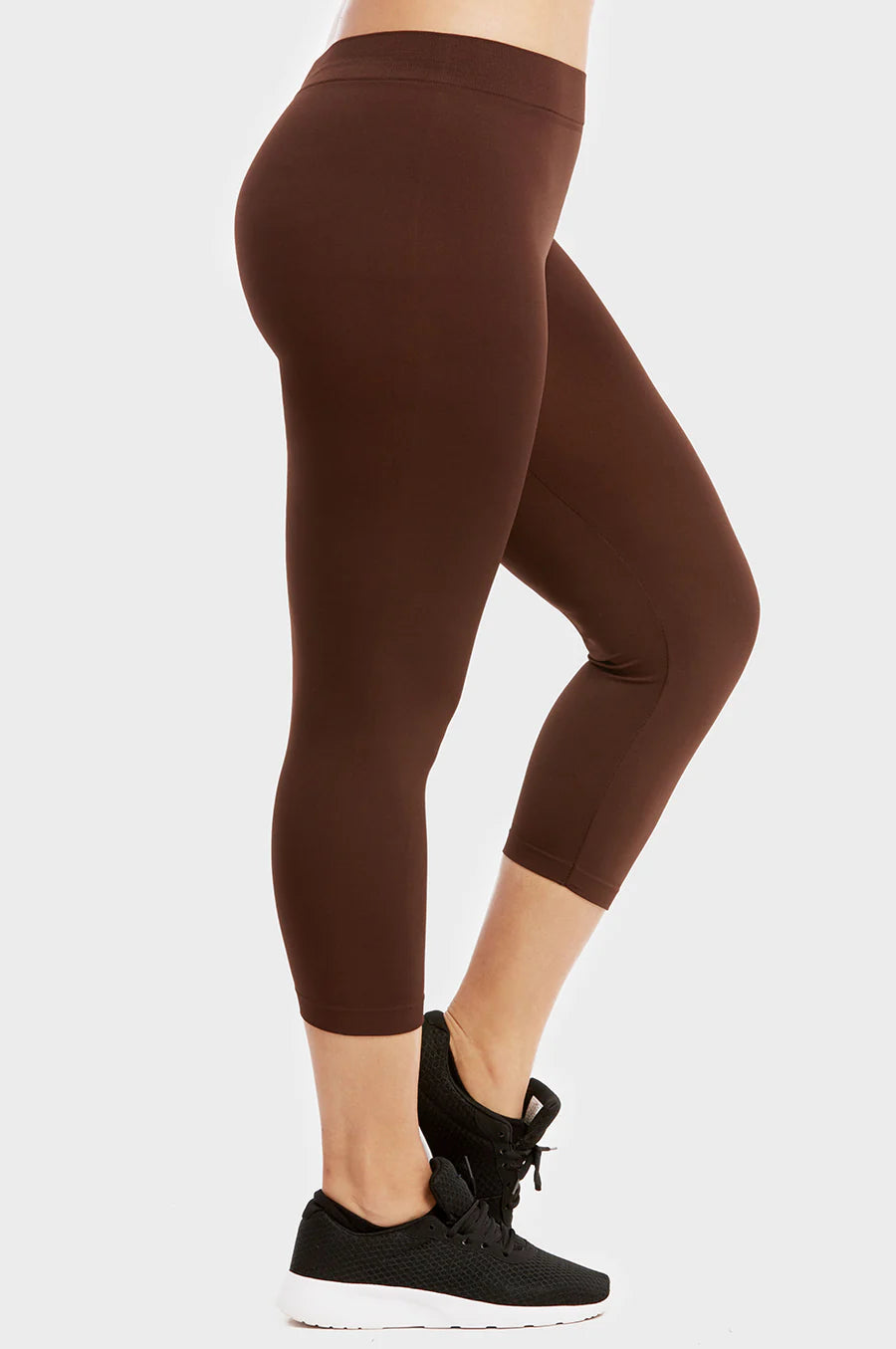 LADIES POLYESTER CAPRI LEGGINGS PLUS SIZE