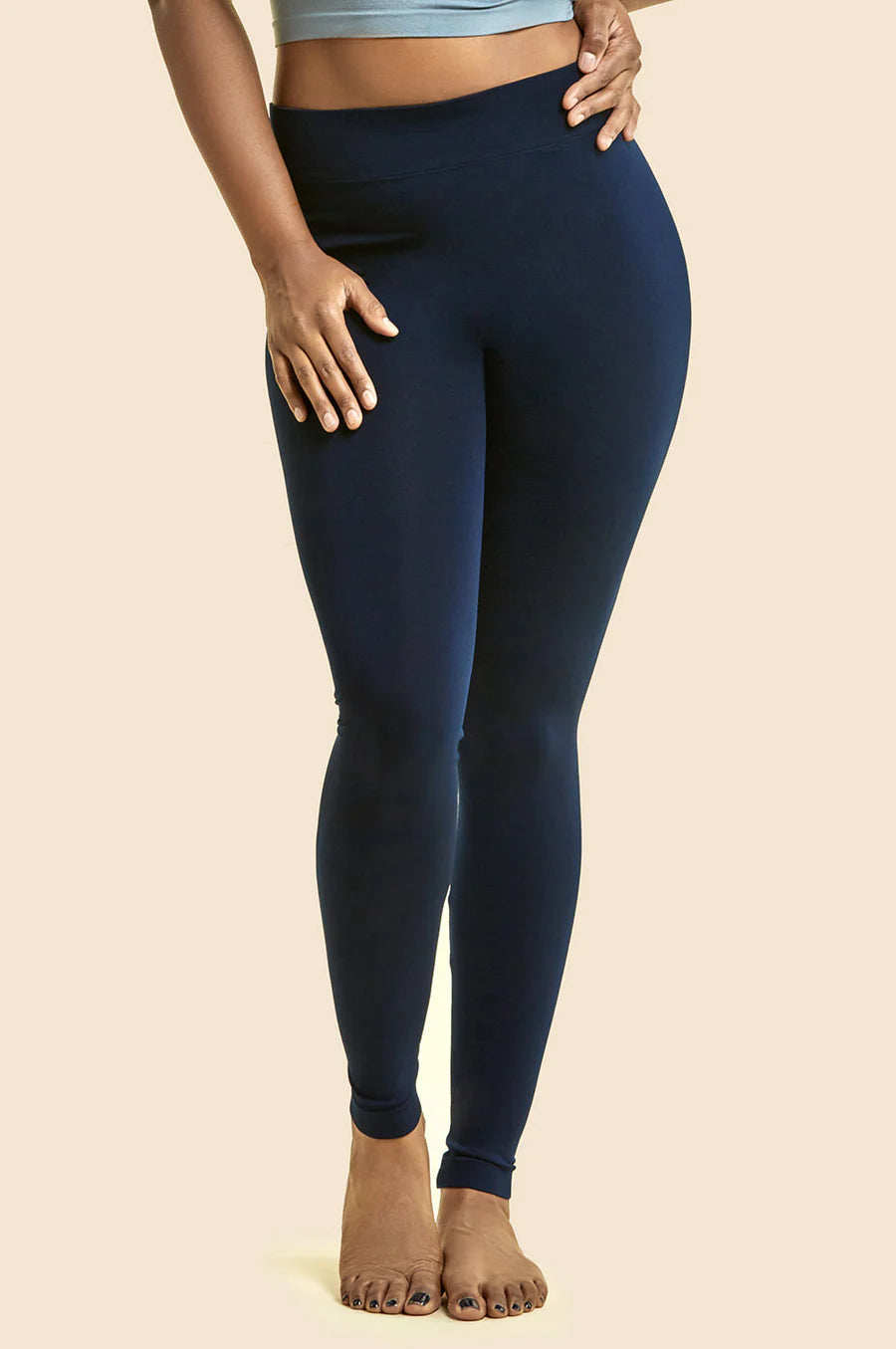 SOFRA LADIES POLYESTER LEGGINGS PLUS SIZE