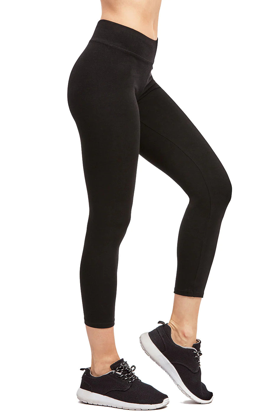 COTTON CAPRI  LEGGINGS FOR WOMAN IN BLACK