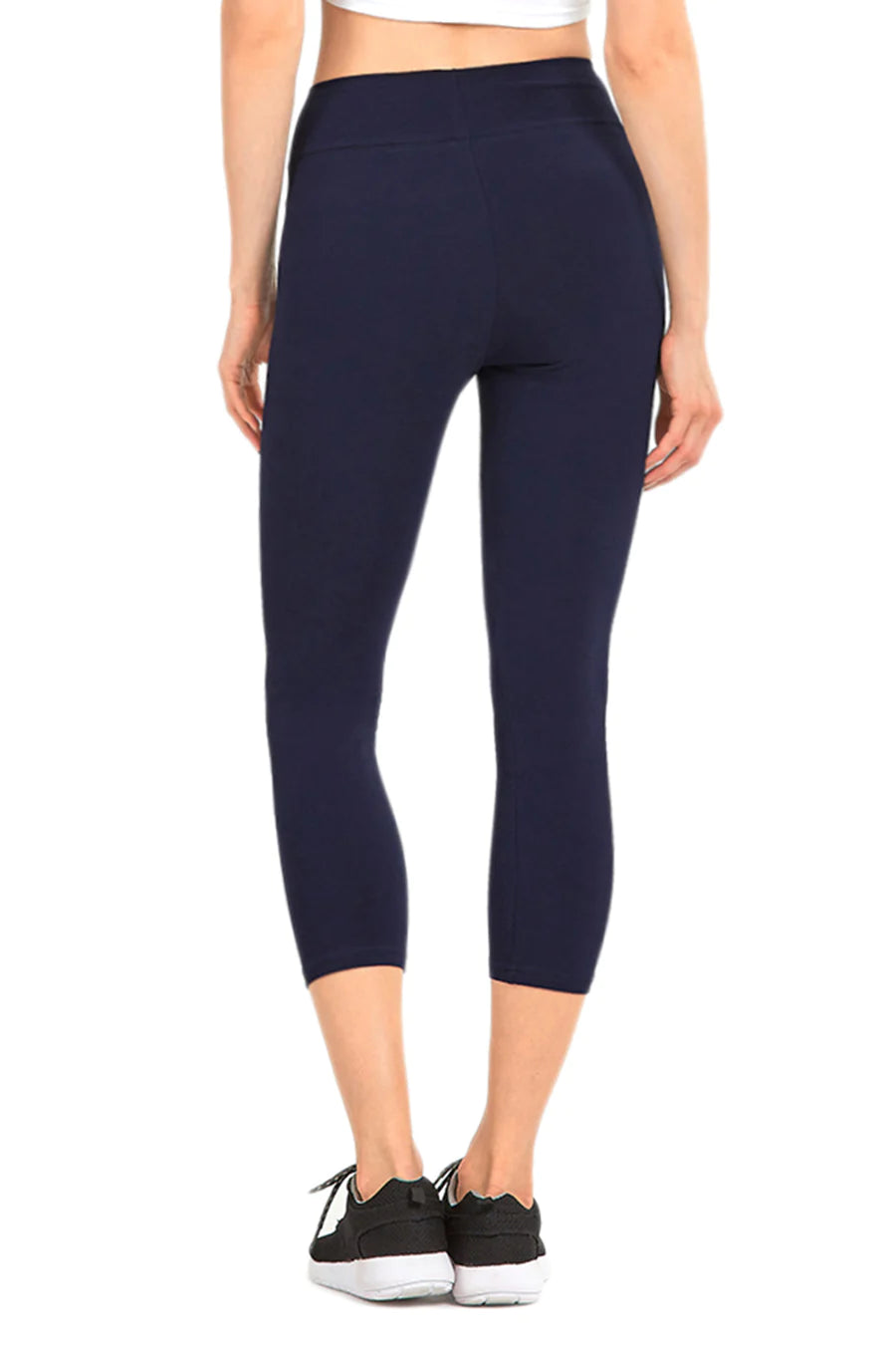 COTTON CAPRI LEGGINGS FOR WOMAN IN NAVY