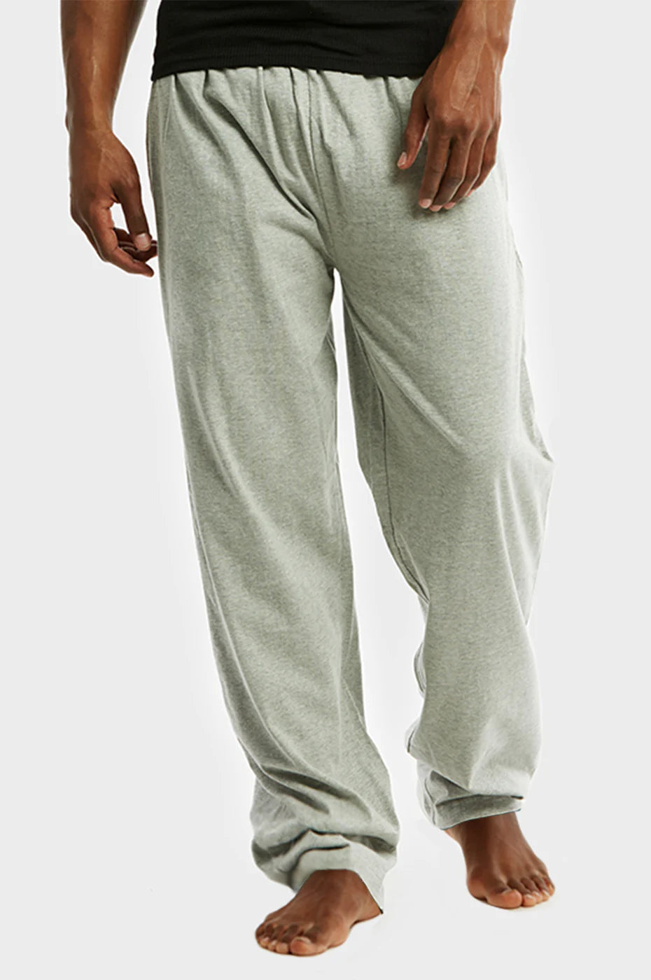 COTTONBELL MEN'S KNITTED  WHITE  PAJAMA PANTS