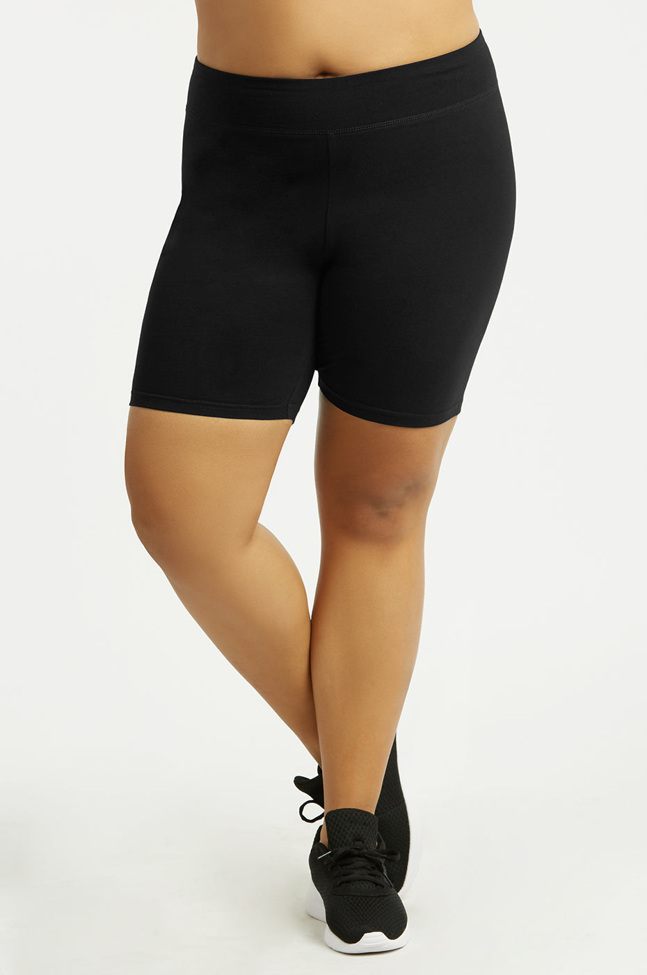 SOFRA COTTON 15 INCH LEGGING SHORTS PLUS SIZE