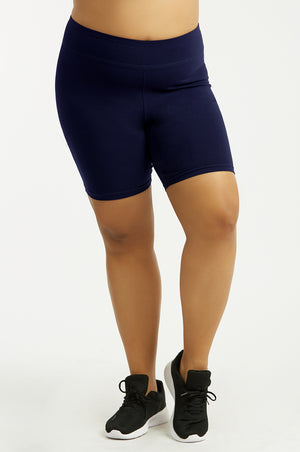 SOFRA COTTON 15 INCH LEGGING SHORTS PLUS SIZE